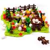 MOC Farm Set Stavebnice Plodina Rostlina Dýně Konírna Kráva Kruh Zvířata Město Pohled na ulici Kostky Model Hračky
