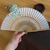 Folding Fan, Ancient Style Folding Fan, Classical, Compact, Retro, Hanfu, Portable, Silk Fabric, Durable for Women