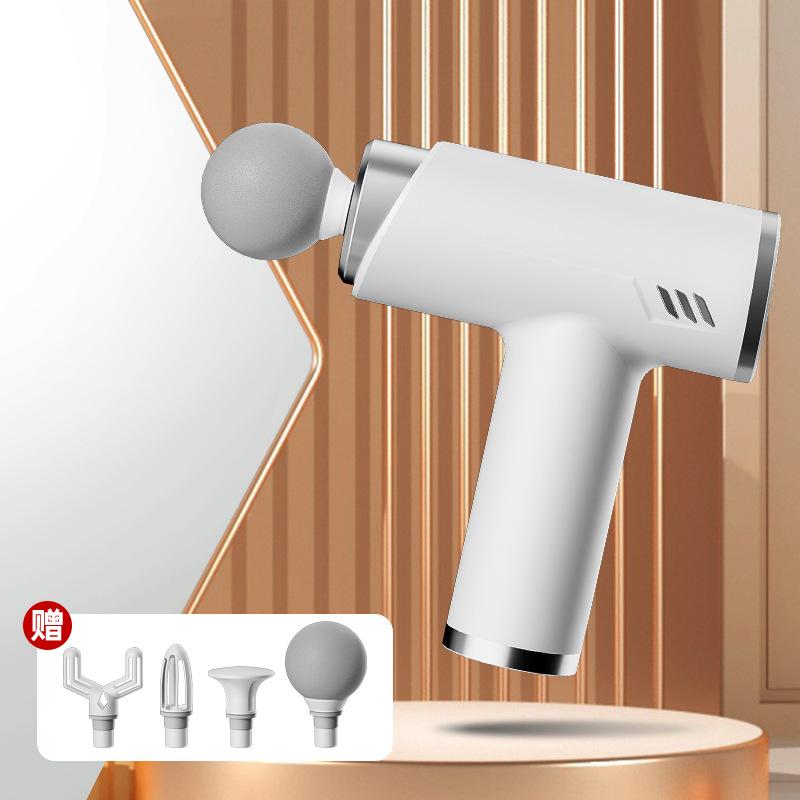 Fascia Gun Профессиональный бесшумный ЖК-пульт с переменной частотой массажа Электрический тренажерный зал Высокочастотный вибрационный ударный пистолет