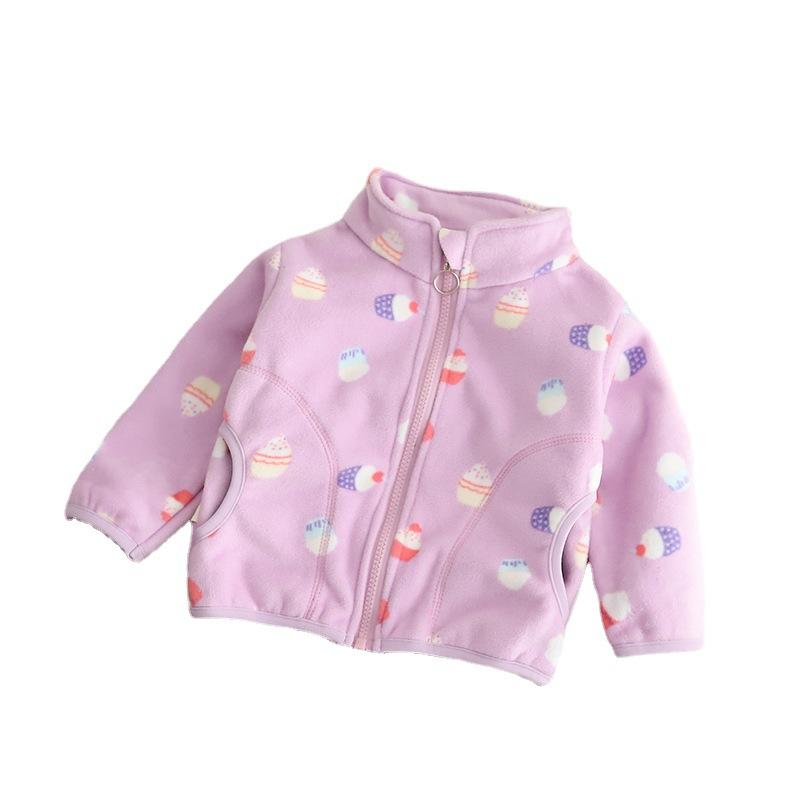 Kinderfleecejas Lente en Herfst Casual Jas voor Jongens en Meisjes
