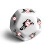 12-Sided Flirtatious Dice for Couples - 25mm, White