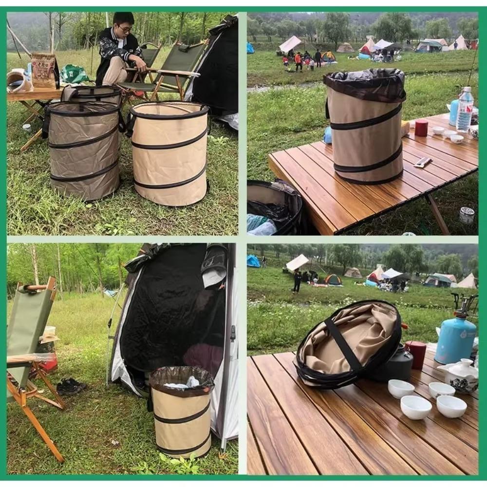 Oxford Durable Trash Can Foldable Camping Trash Can Portable Pop-up Trash Can Portable