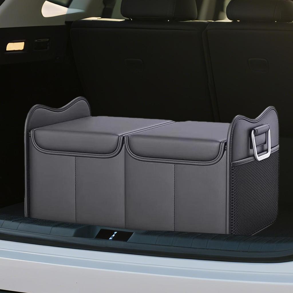 Trunk Organizer for Car Car Trunk Storage Organizer with Lid Large Foldable Storage Box Vehicle Accessories for Cargo Backseat