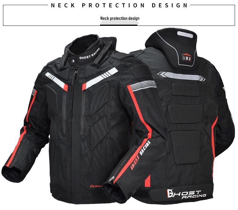 Devil Competition Men's All-Season Motorcycle Jacket: Off-road, Racing, Anti-Fall, Warm Rally Suit.