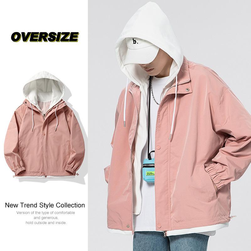 Мужские куртки в японском стиле в гонконгском стиле на весну и осень для пар — фото 3