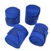 4 stk Hestebenvarp Bøyle og løkkefestebeskyttelse Soft polyestersettsett for hundeku katt blå