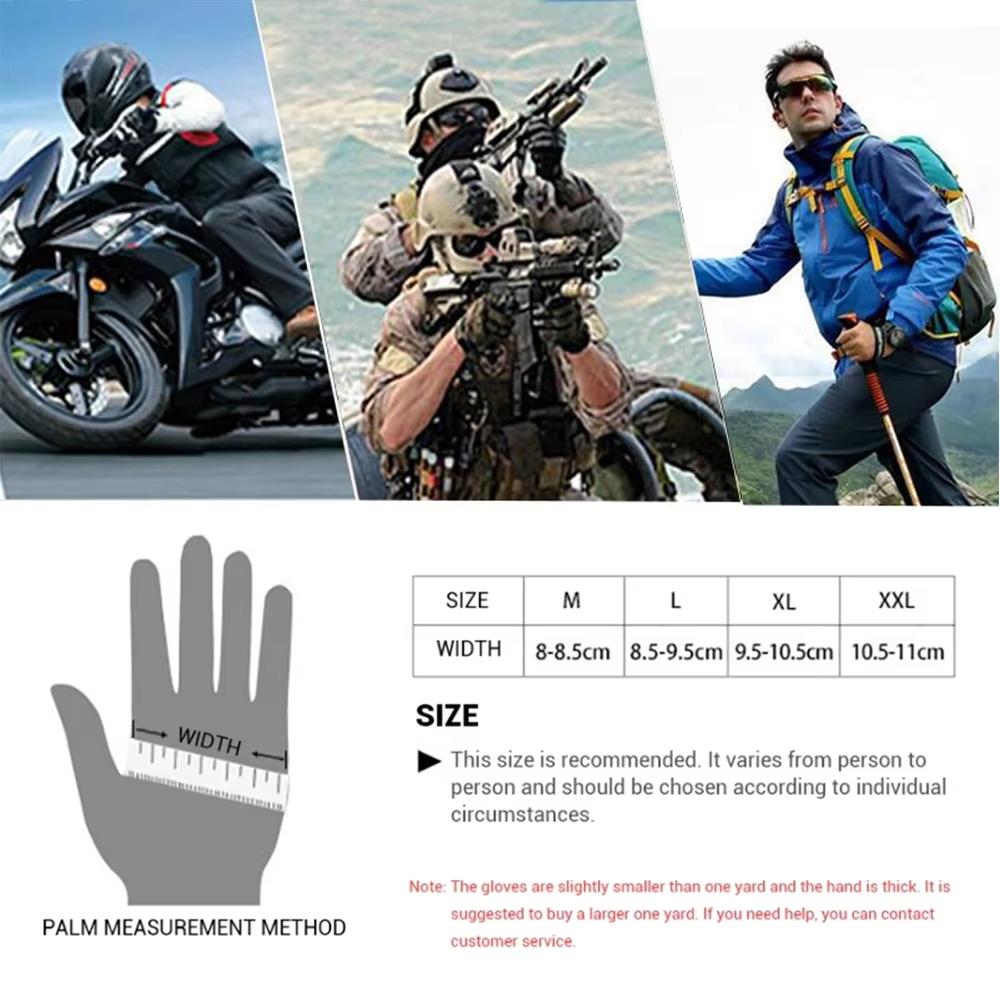 Four Season Motorcycle Gloves Anti Drop Breathable Off-road Motorcycle Riding Gloves Touch Screen Full Finger Sports Gloves