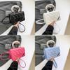 Schicke Trendy PU-Leder Handtasche Kleine Quadratische Tasche Für Damen Mit Stilvollen Nähten