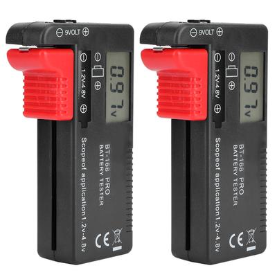 2Pcs Digital Batterie Kapazität Checkered Tester Spannung Checker Batterie Prüfung Werkzeug