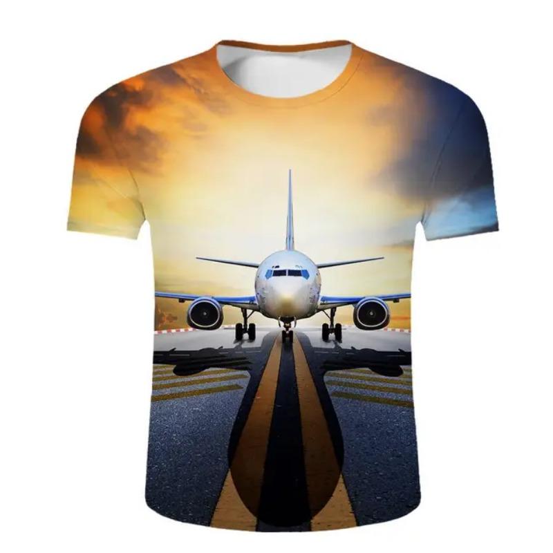 3D Printed T-shirt for Boys and Girls, Fun T-shirt, Fashionable and Casual Men's Round Neck T-shirt