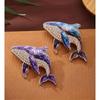 1 Pezzo Adorabile Spilla Pesce Marino Animale a 4 Colori Spille Balena con Strass per Vestiti da Donna Spille per Zaino Regali