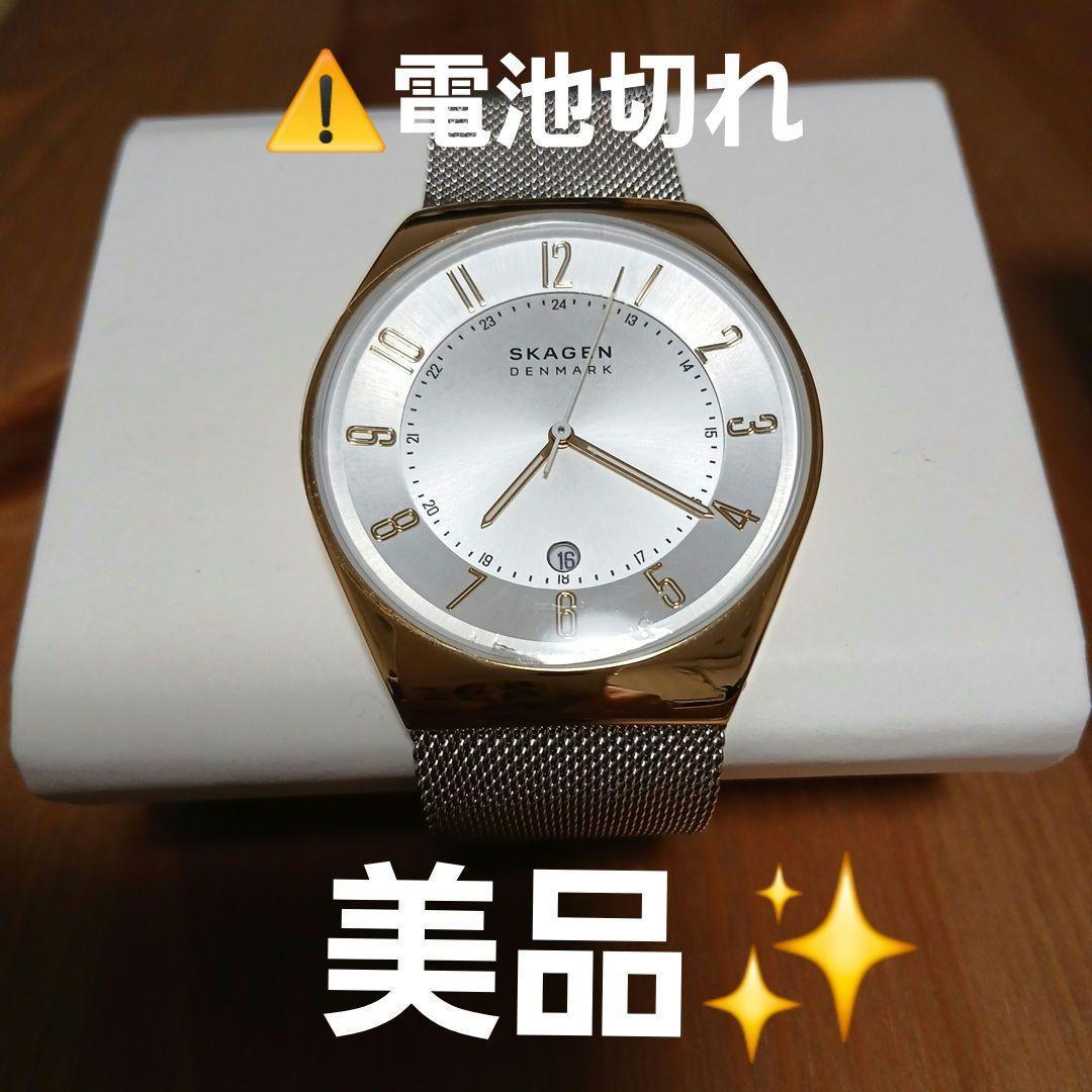 Used [Good condition] SKAGEN wristwatch SKW6816 Battery dead