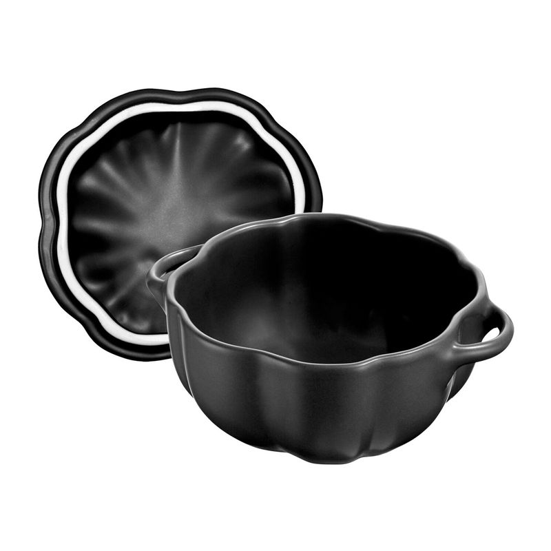 Staub Ceramic Cocotte Pumpkin 15cm (Black)