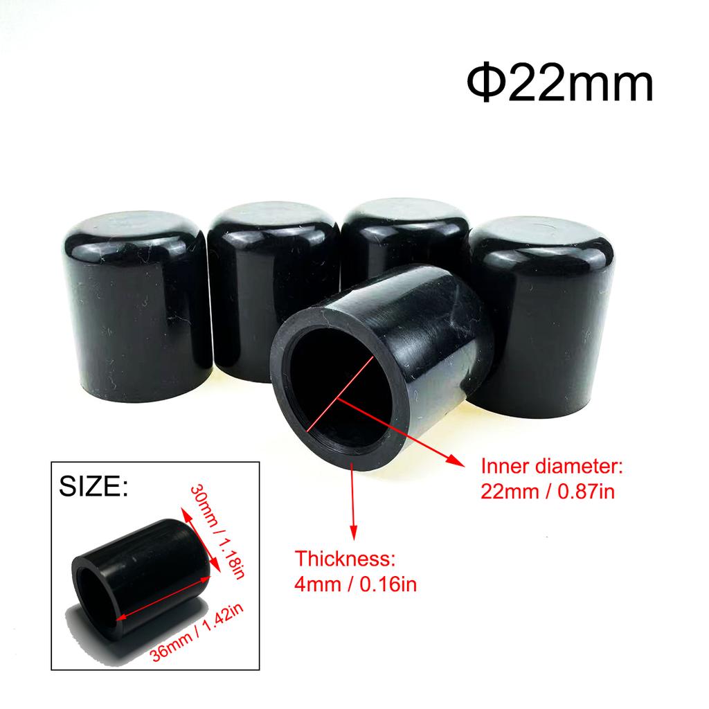 5pcs Black Silicone Blanking Cap Intake Vacuum Hose End Bung Sealing Plugs Auto Car Accessories Parts Waterproof and dustproof