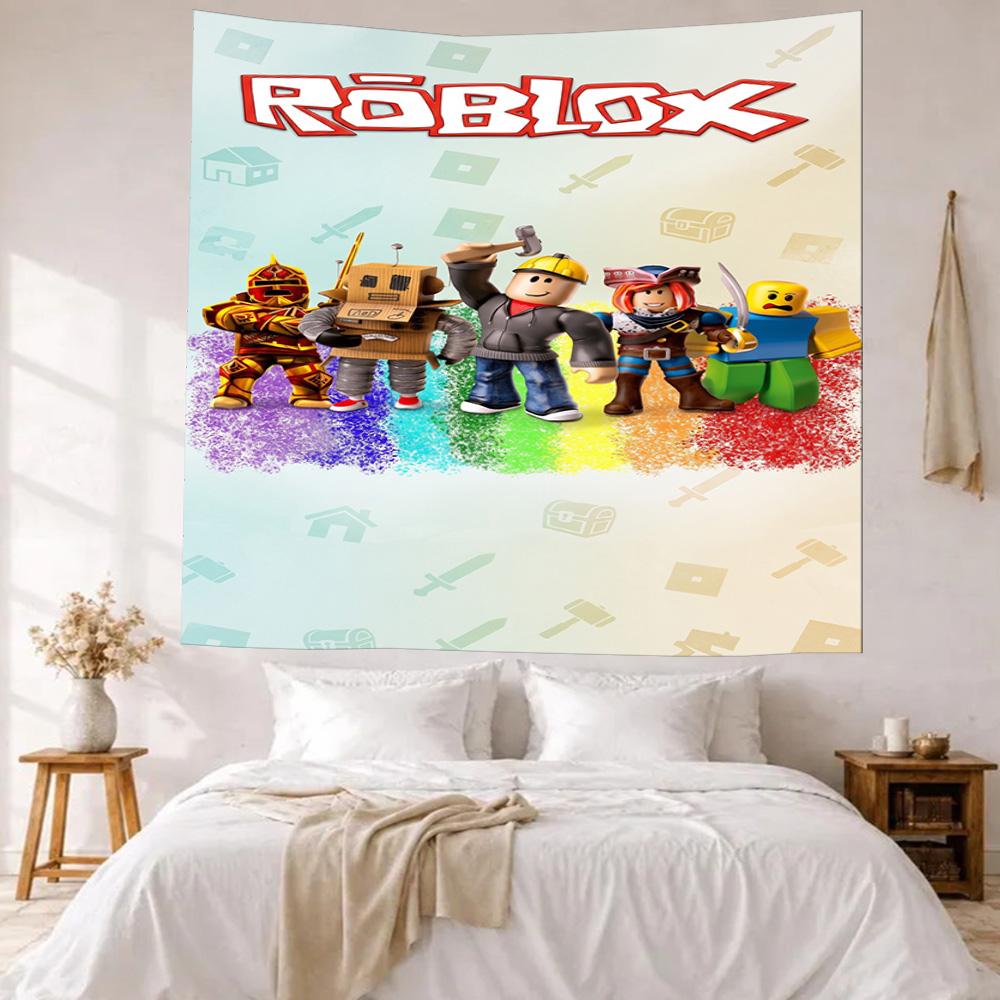 Roblox Wall Decor Tapestry Art For Pet Memorial Birthdaywedding Party Backdrop Family Gift