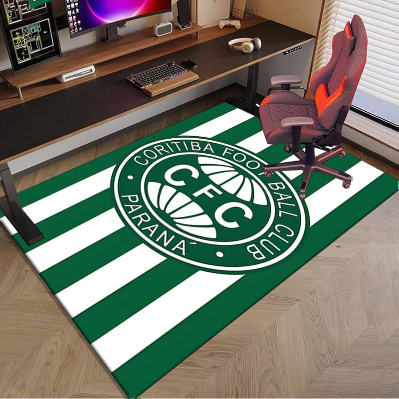 Cori-tiba Football Club Crest Printed Area Rug for Office, Chair Rug, Decorative Carpet Floor Mat, Large Size Fan gifts Christmas gifts