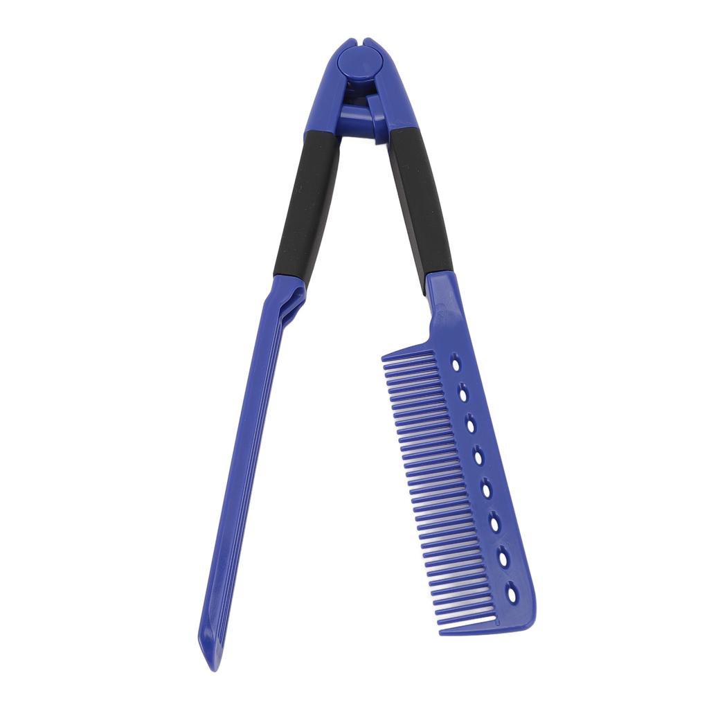 V-förmiger Haarglättungskamm Friseursalon Styling Antistatisch Hitzebeständig Flach Glättungs C