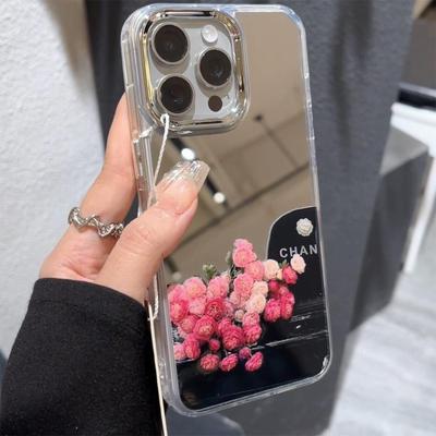 Spiegel Magnetische Handyhülle Spiegel Selbstklebend Acryl für Apple Spiegelhülle Spiegel Handyhülle Blumen Niedlich