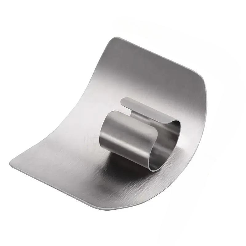 

1 шт. защита для пальцев из нержавеющей стали для безопасной нарезки, защита для рук, прочная кухонная защита для резки, аксессуар для кухонного инструмента