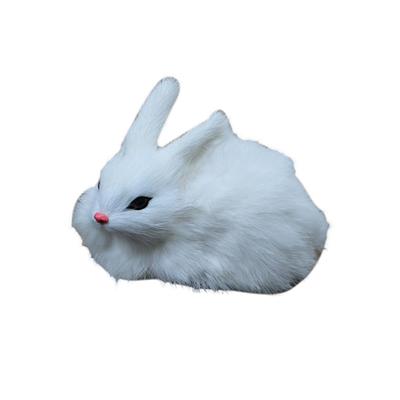 Cute 15cm Mini Realistic Simulation Rabbit Plush Toy Animal Bunny Model