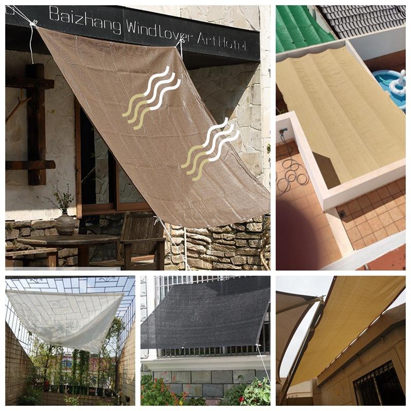 High 95% Shading Outdoor Sun Shade Net Courtyard Pergola Sun Canopy Garden Plants Sun Shelter Terrace Balcony Shading Sail