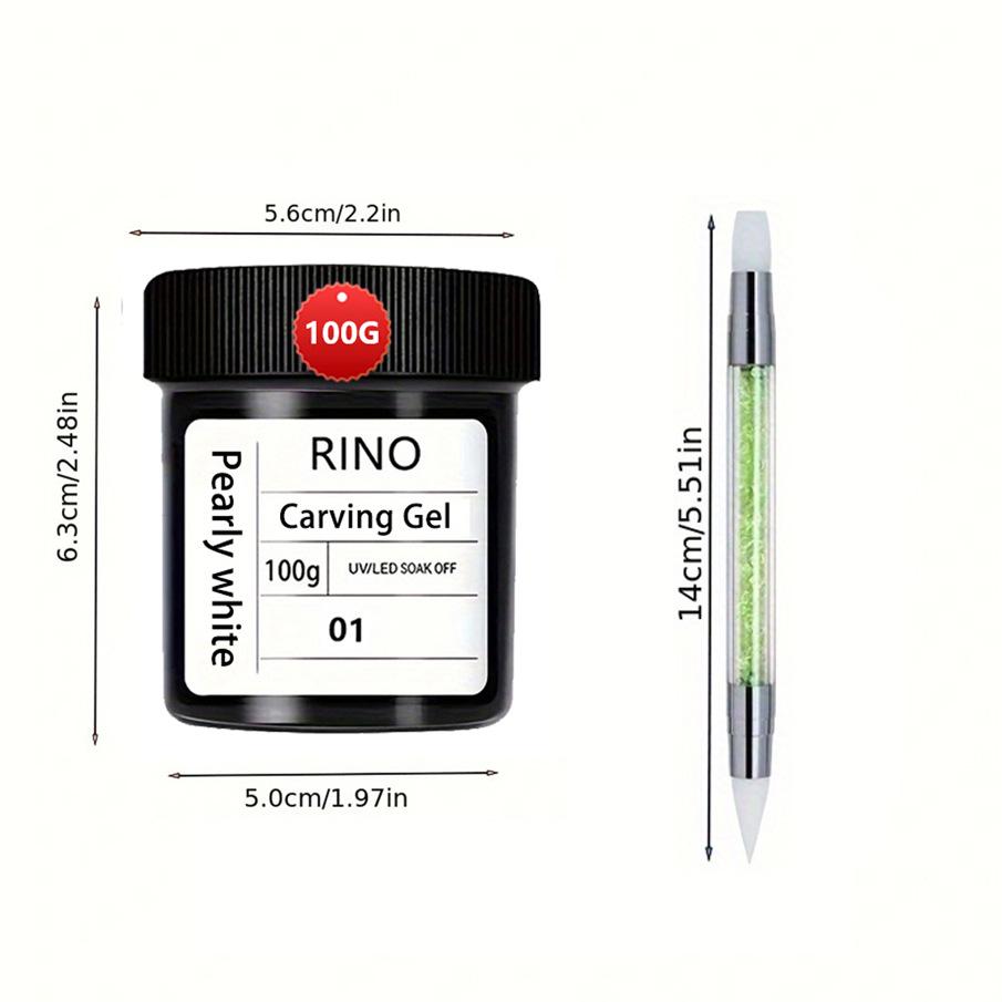 

Satin Carved Gel Polish Set - Large Capacity, Ice Flower Style