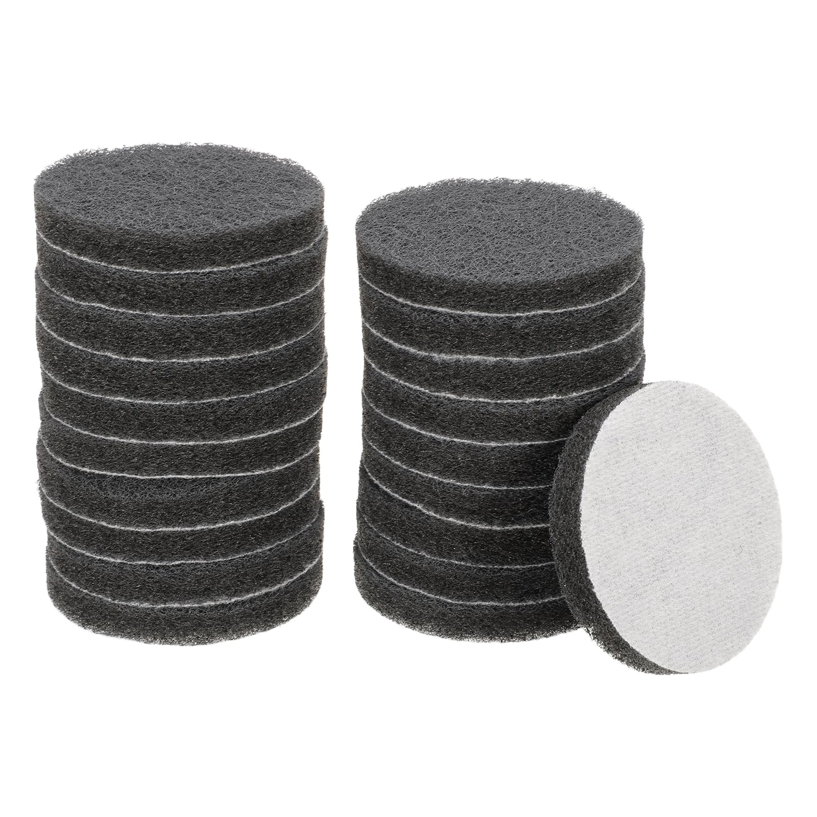 

uxcell 20pcs Scrubber Scouring Pads 800 Grit Drill Power Brush Hook and Loop Surface Conditioning Discs Drill Scuffing Discs Scrub Pads for Home