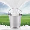 Stainless Steel Bucket with Lid, 8L/8.5Qt, Multi-Purpose Pail for Milk, Compost,  Kitchen - Wide Open Lip & Comfortable Handle