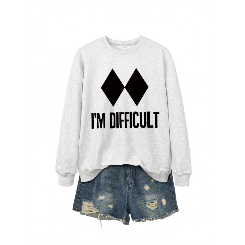 Womens Oversized Loose Fit Hoodie Sweatshirt With Print Design Comfortable Casual Top