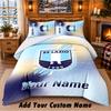 Lazio FC Pattern Bedding 3Pcs Set Custom Name, Bed Sheet And Pillowcases For Home Bedroom