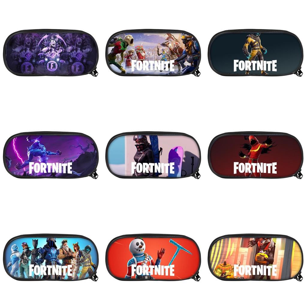 Fortnite Pattern Student Single Layer Stationery Pencil Bag Stationery Storage For School And Travel Use