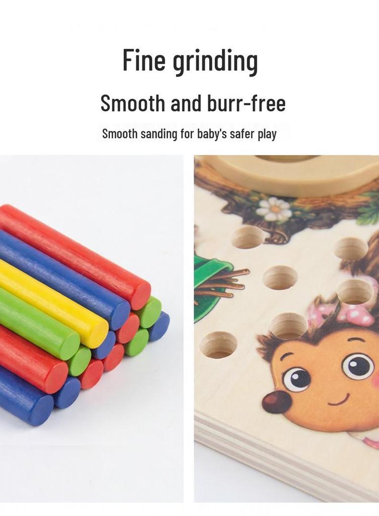 Hedgehog Montessori Sensory Spinner Game: Parent-Child Interactive Learning Toy