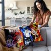 Classic Comics Anime Fairy Tail Pillow Covers Cartoon Sofa Decorative Home Double-Sided Printing Short Plush Cute Cushion Cover
