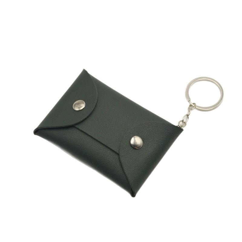 Cute Personalized Card Holder & Coin Purse with Keychain and Snap Closure - Logo Printing Available