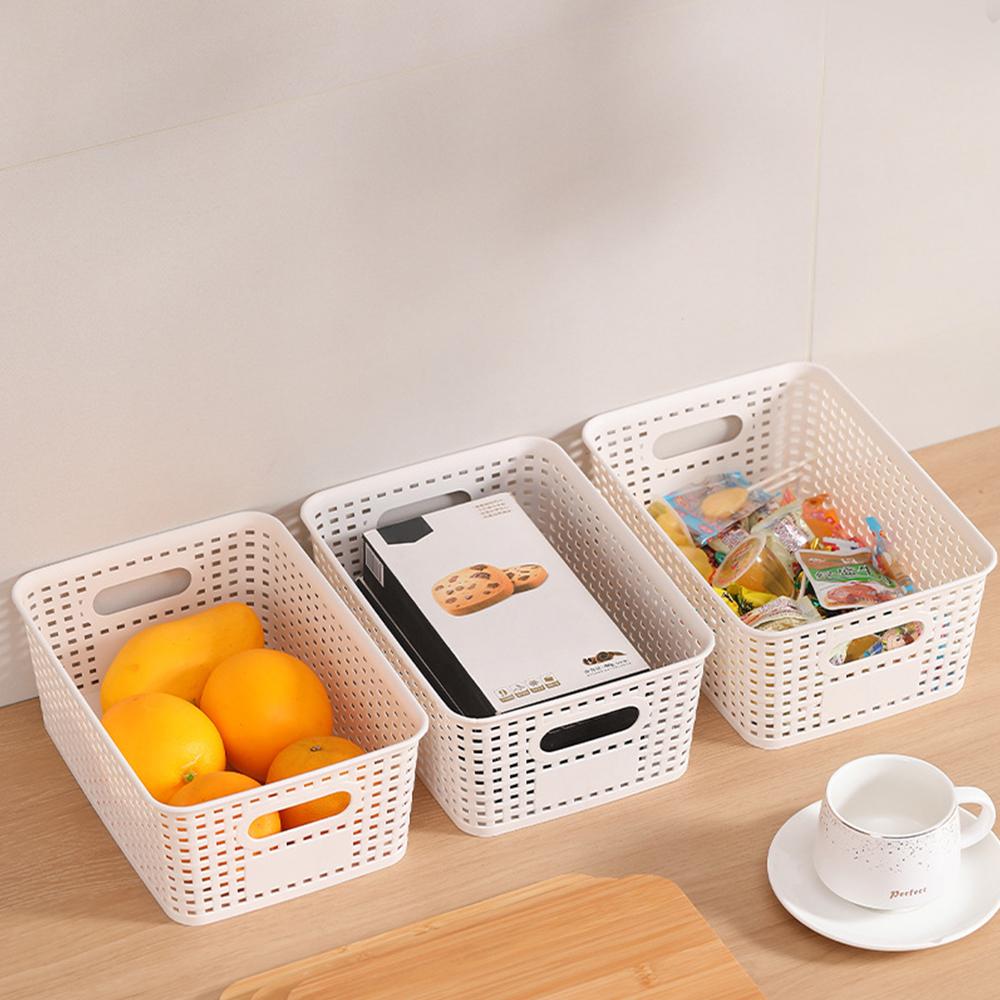 Large Capacity Storage Basket Plastic Seasoning Bottle Organizer Storage Box Home Decoration