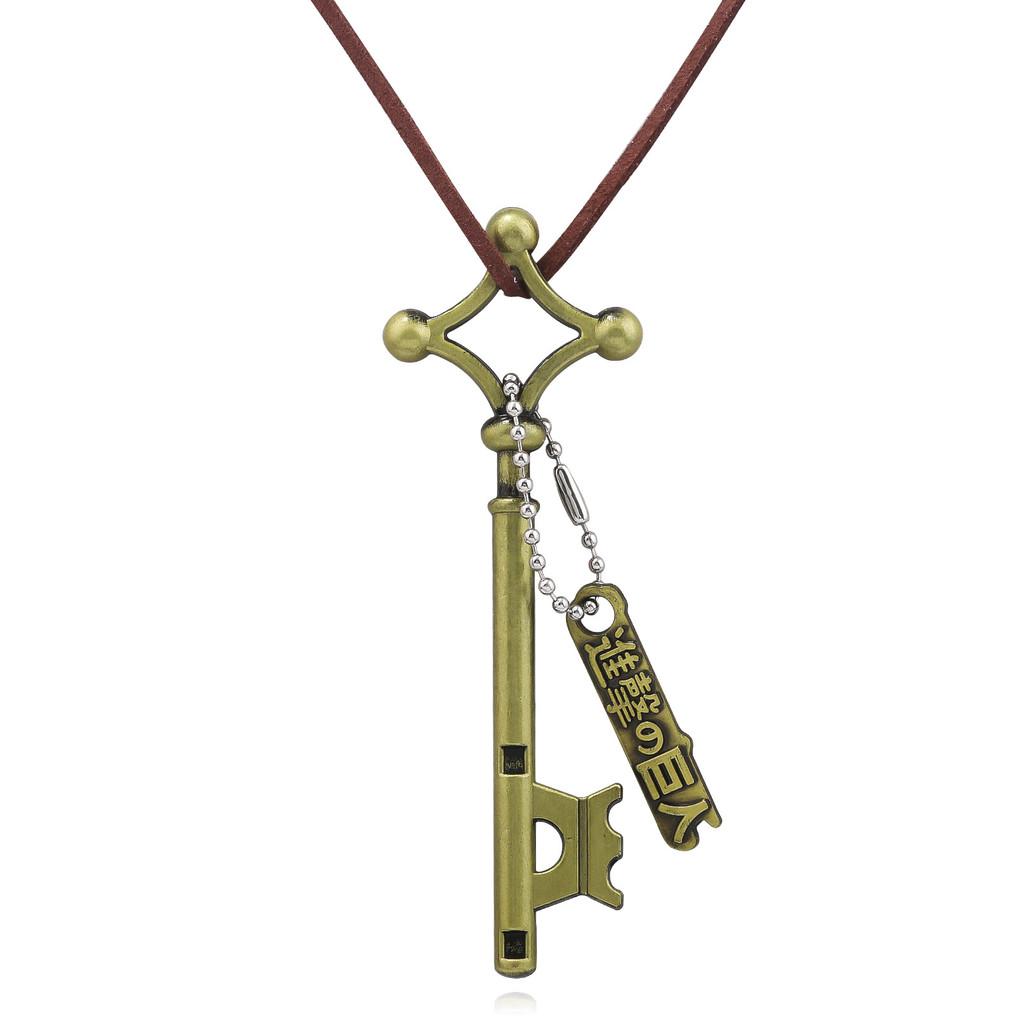 Attack Titan On Eren Underground Key Necklace With Alloy Pendant Cosplay For