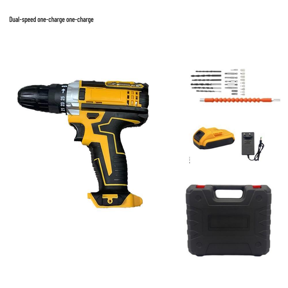 High-Speed Cordless Handheld Drill & Rechargeable Electric Screwdriver