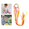 98cm Rainbow Ribbon Pram Toy Dancing Ring Hand Colorful with Wooden