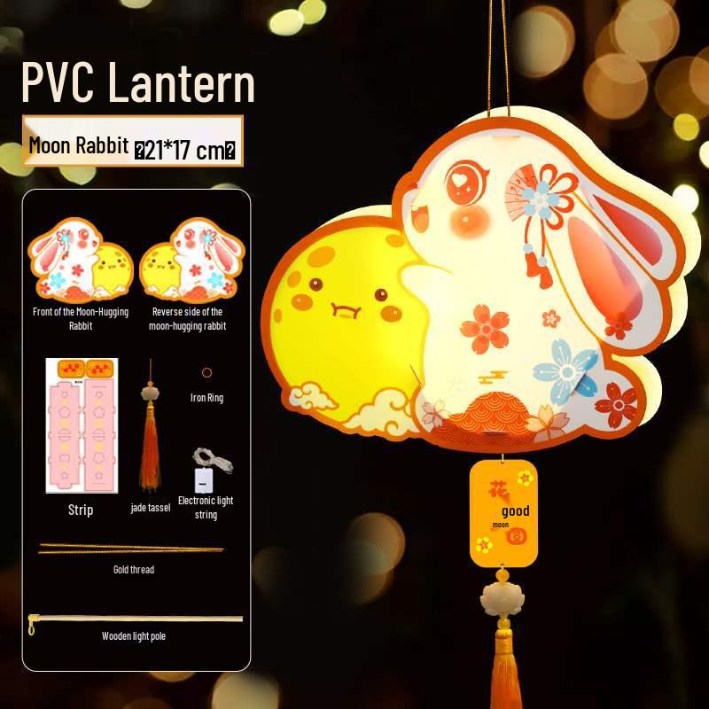 Children's Handheld Glowing Jade Rabbit Lanterns - Mid-Autumn Festival Decoration