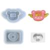DIY Angel Bear Bowknot Ornament Quicksand Silicone Epoxy Mold DIY Keychain Pendant Jewelry Craft Mould for Birthday Gift