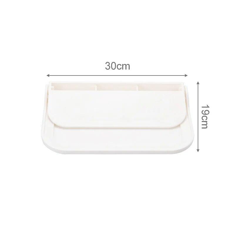 

Складная настенная полка, экономящая место, складная стойка для хранения, держатель для телефона без перфорации, лоток для хранения маршрутизатора Wi-Fi, органайзер для ванной комнаты