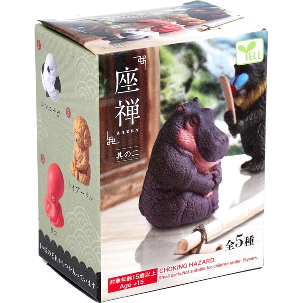 Коллекция фигурок YELL Zazen, Zazen Часть 2, для возраста 15+, Коллекционная фигурка из ПВХ, 1 фигурка, Мистический стиль медитации