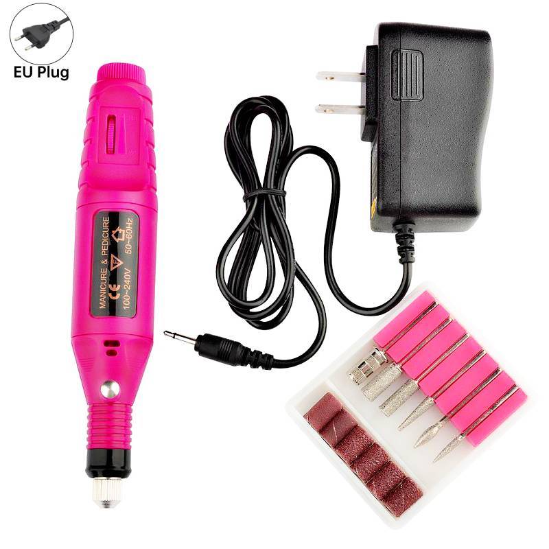 Electric Nail File Set With Portable Grinder For Manicure Enthusiasts And Nail Art Practice