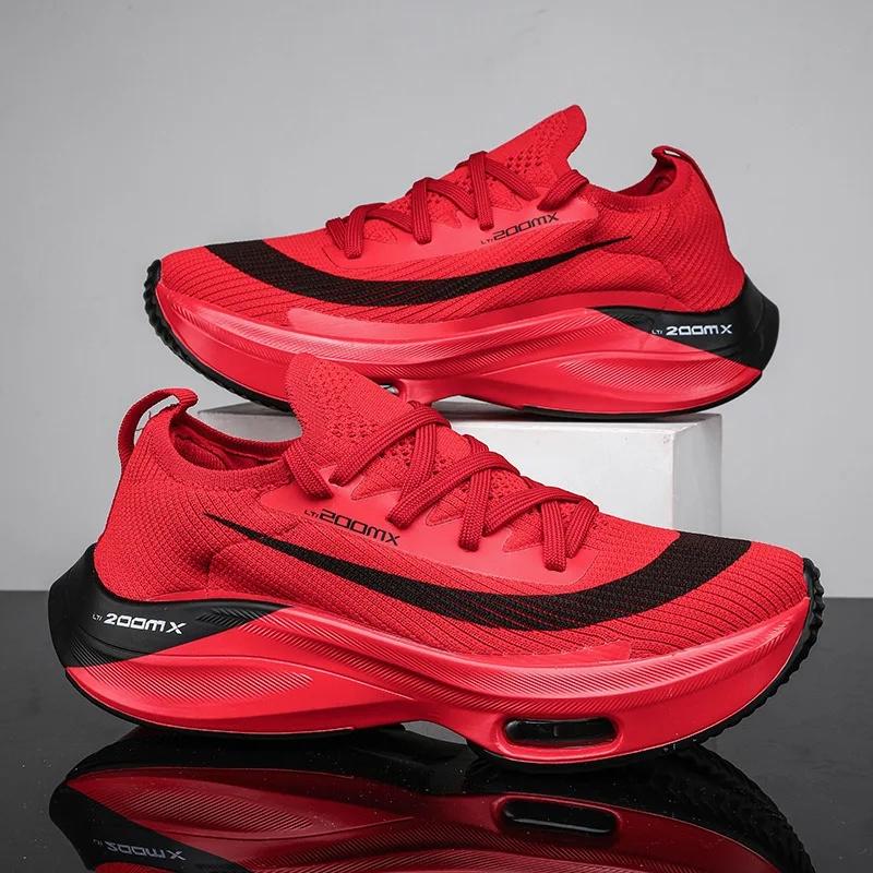 Ultra-Light Men's Running Shoes Breathable Mesh Outdoor Sports Sneakers Low Top Spring Autumn Summer Fashionable Running Footwea