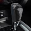 Gear Shift Knob Cover Trim Carbon Fiber Look Fit For Nissan Rogue/X-Trail/Sentra