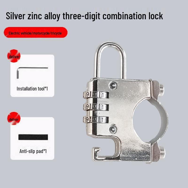 Elektrofahrzeug Frontmontierter Multifunktionaler Diebstahlsicherer Helm-/Batterie-Schlosshaken