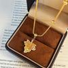Autumn Maple Leaf Necklace: Simple, Unique Choker for Women - Versatile Clavicle Accessory