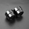 4pcs Motorcycle Front & Rear Axle Nut Covers Caps Black For Harley Sportster XL Dyna Fat Bob FXDF Touring Electra Glide Softail