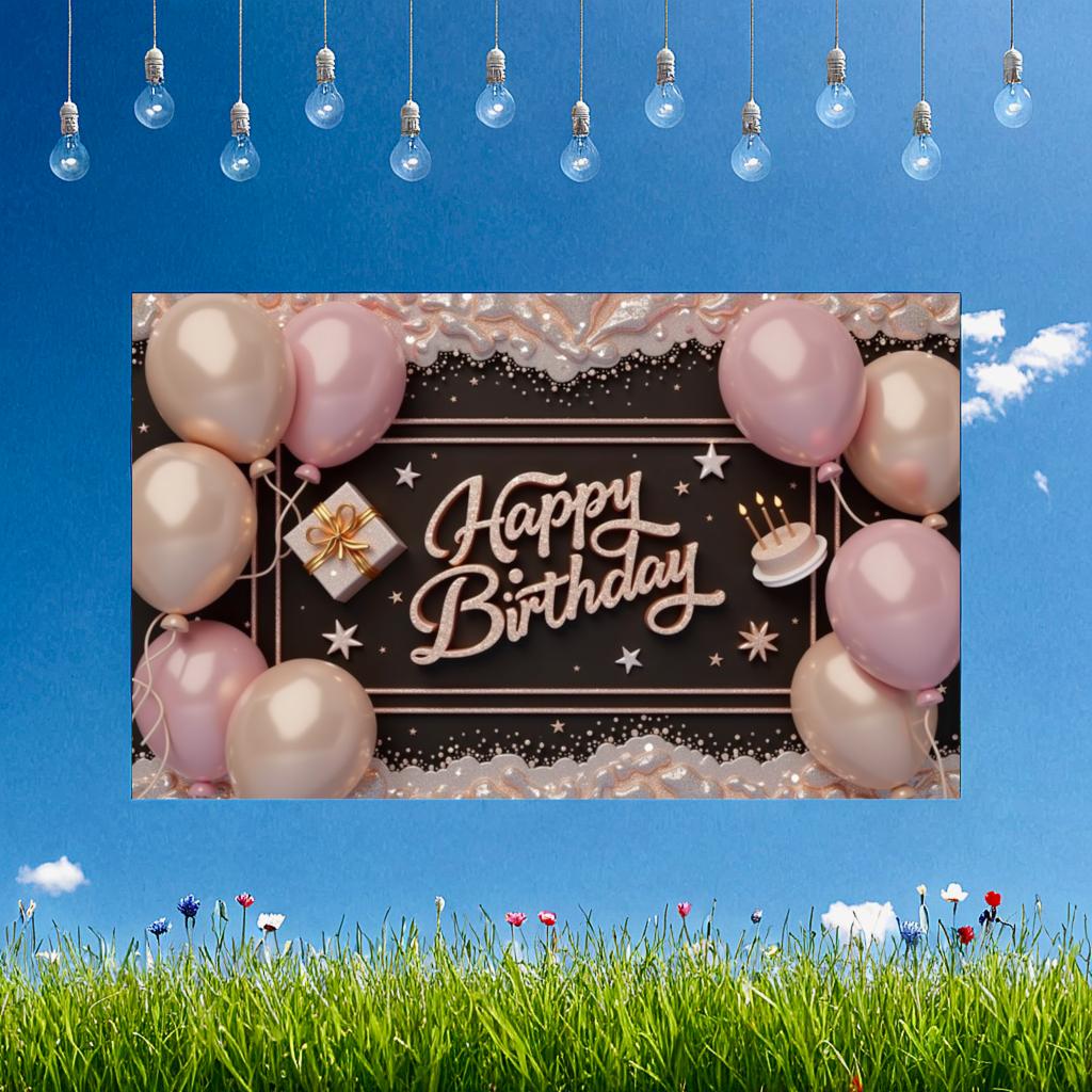 Colorful Event Banner Decorative Banner Party Decoration for Gift for Her Birthday Party Indoor Decoration