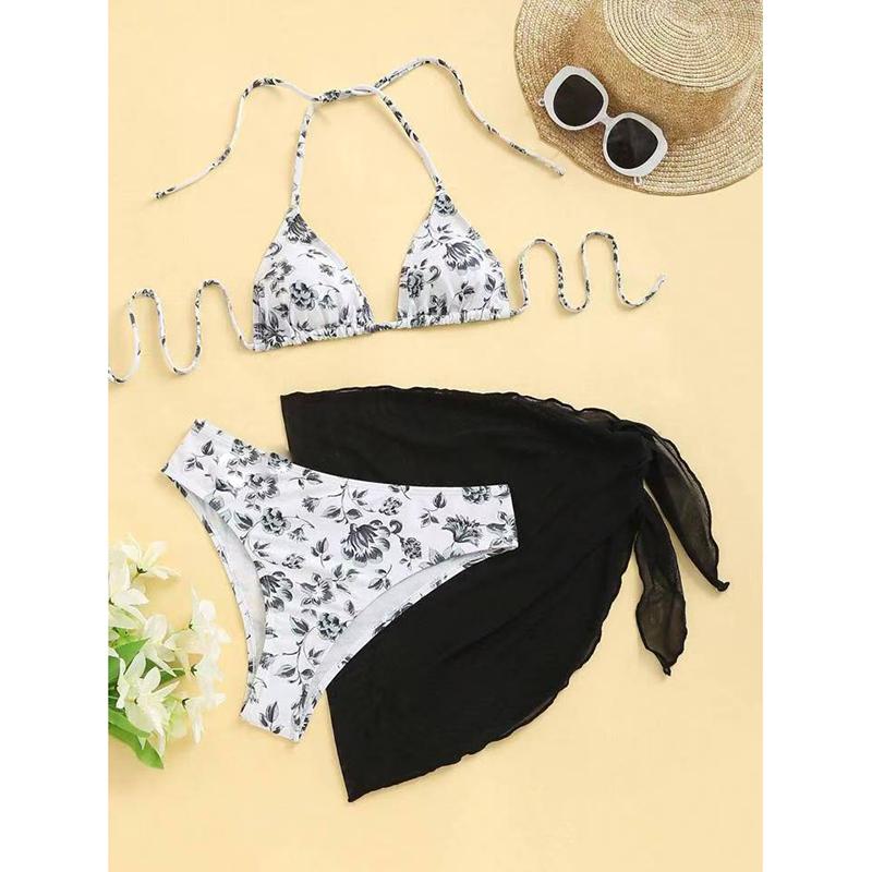 New Sexy Bikinis Floral Swimsuits Women's Swimwear Push Up Female Beach Swim Wear Bathing Suits Bikini Set